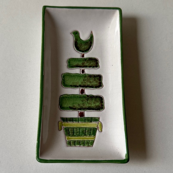 Vintage bundle of Elegant Floral Ceramic Tray, dishes, vintage pictures - Picture 11 of 14